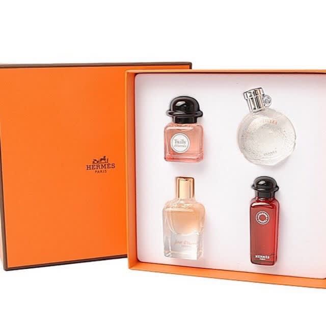 Hermes perfume set of 4 price Clearance